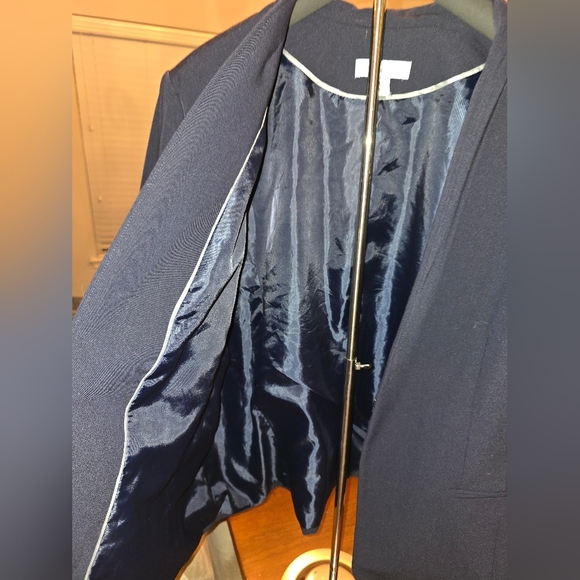 Liz Claiborne Beautiful Navy Women's Blazer, Fully Lined, High Quality, Size 20T - Picture 6 of 6